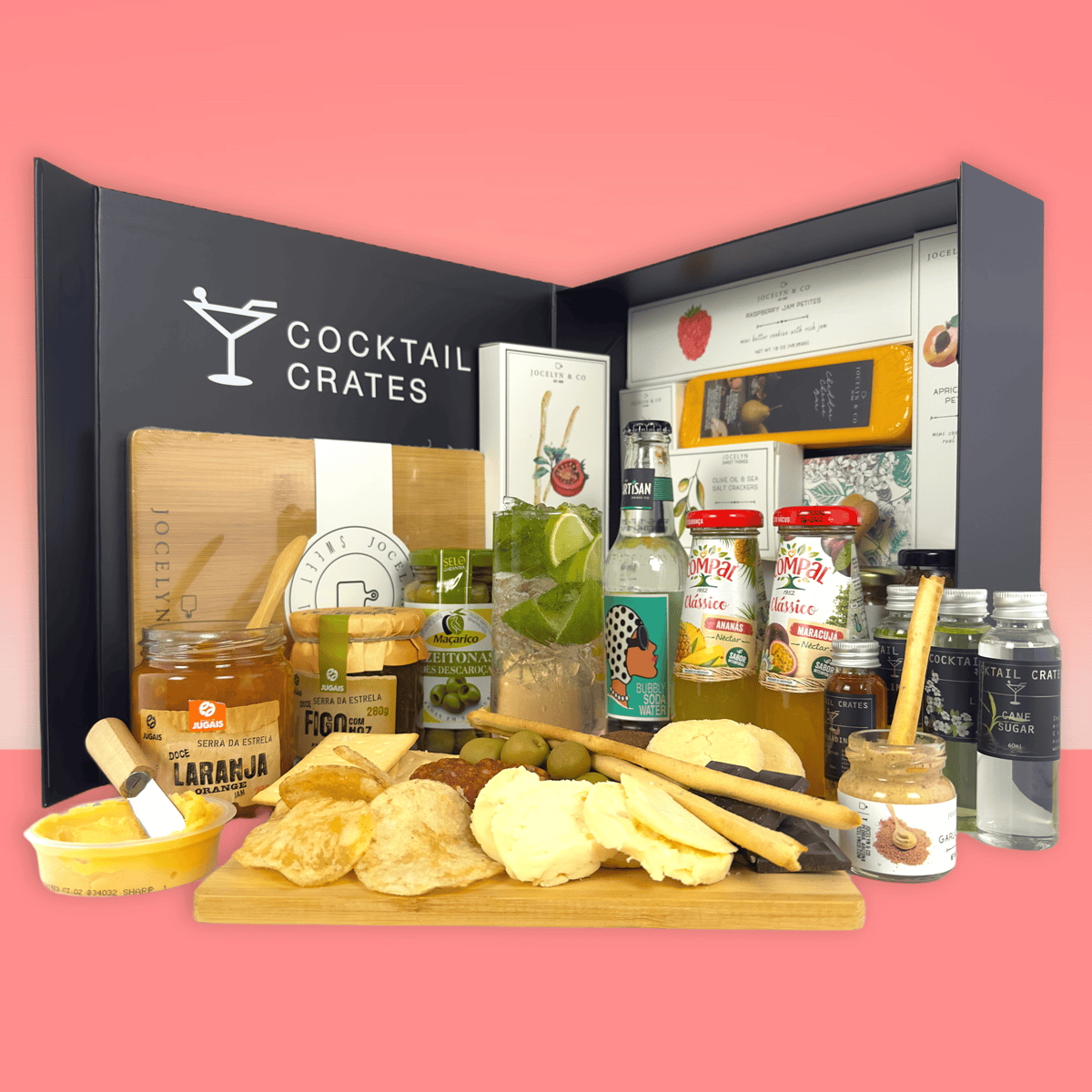 Mocktail Charcuterie Gift Box Cocktail Crates