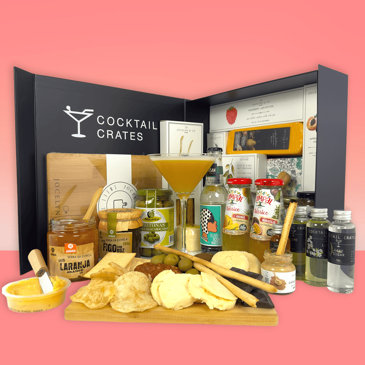 Mocktail Charcuterie Gift Box Cocktail Crates