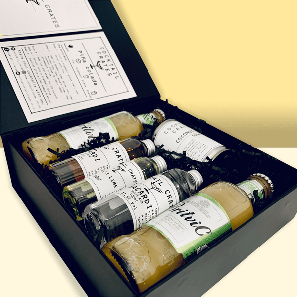 Pina Colada Cocktail Gift Set | Rum Gift Set | Cocktail Crates
