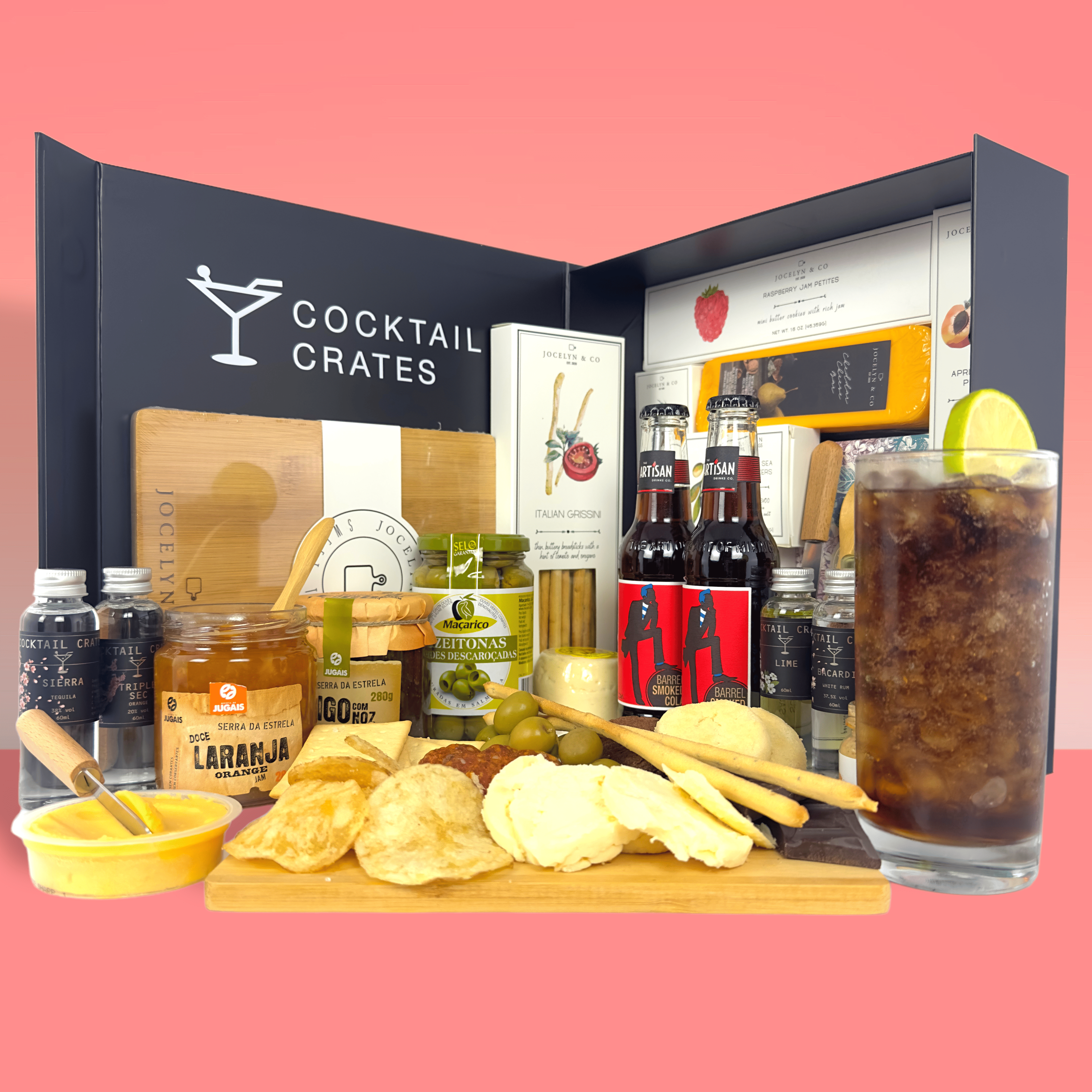 Long Island Iced Tea Cocktail and Charcuterie Gift Box