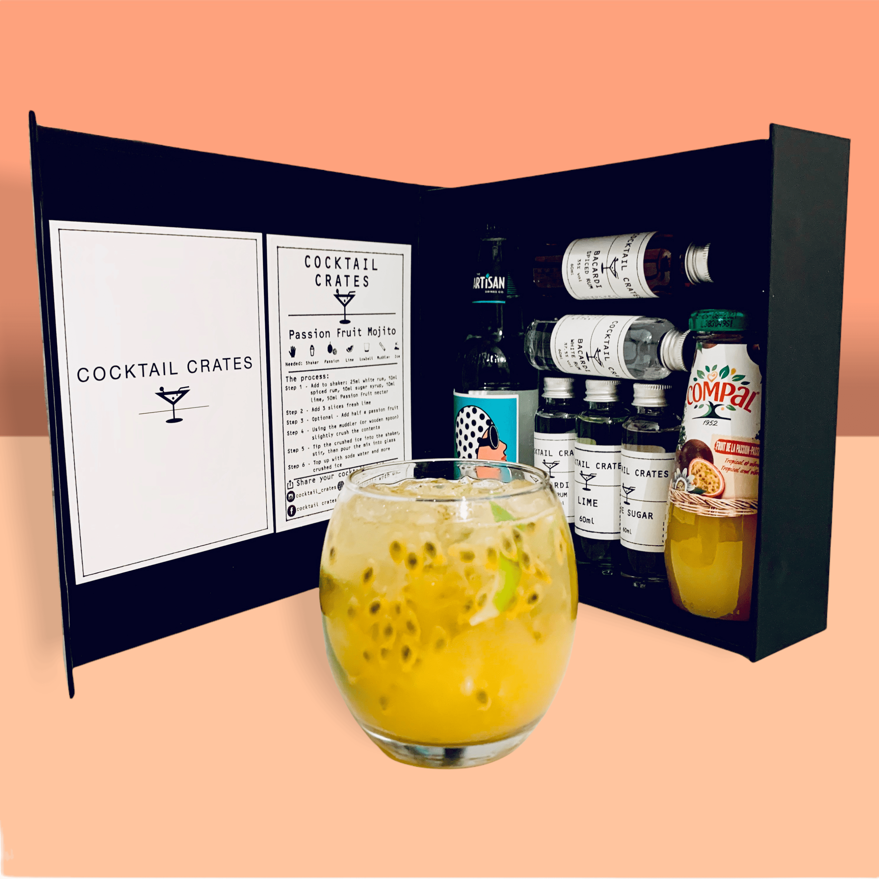Passion Fruit Mojito Cocktail Gift Box Rum Gift Set
